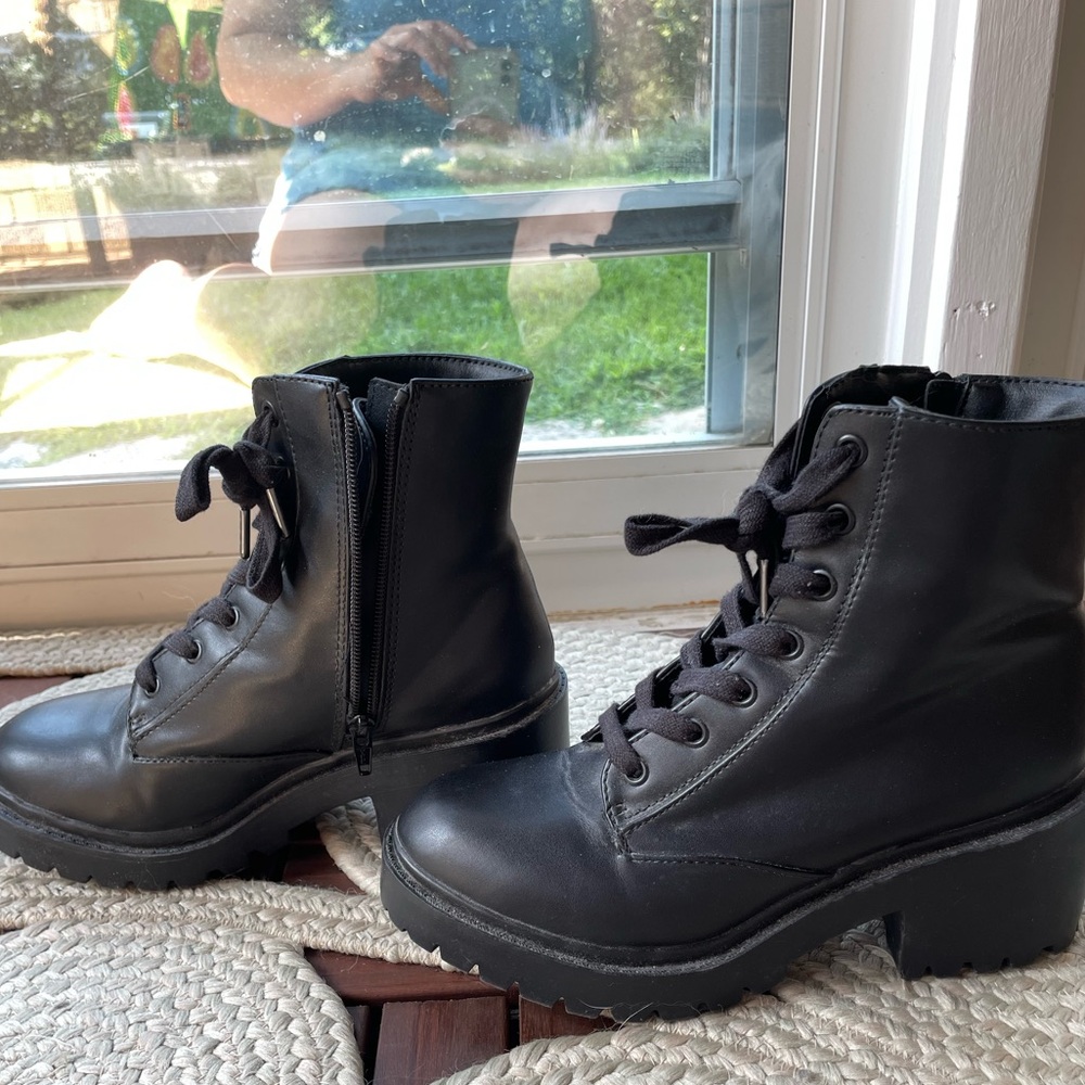 Women’s chunky combat boots